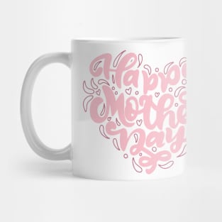 Happy Mother's Day Pink Heart Mug